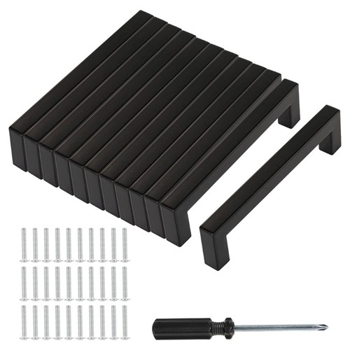 Black cabinet hardwares handle - black,